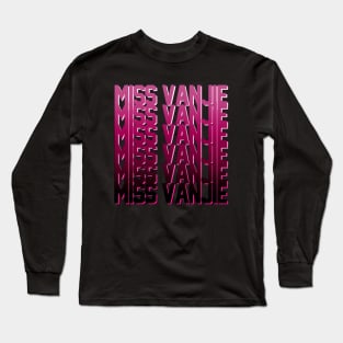 Miss Vanjie! (3) - Rouge Dark Pink Gradient Long Sleeve T-Shirt